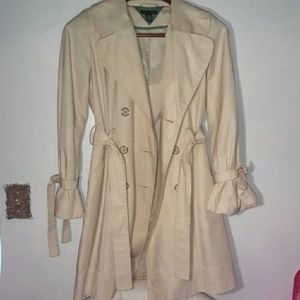 Beige coat tommy hillfiger
